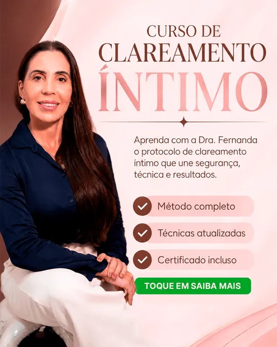 Post para curso de clareamento íntimo