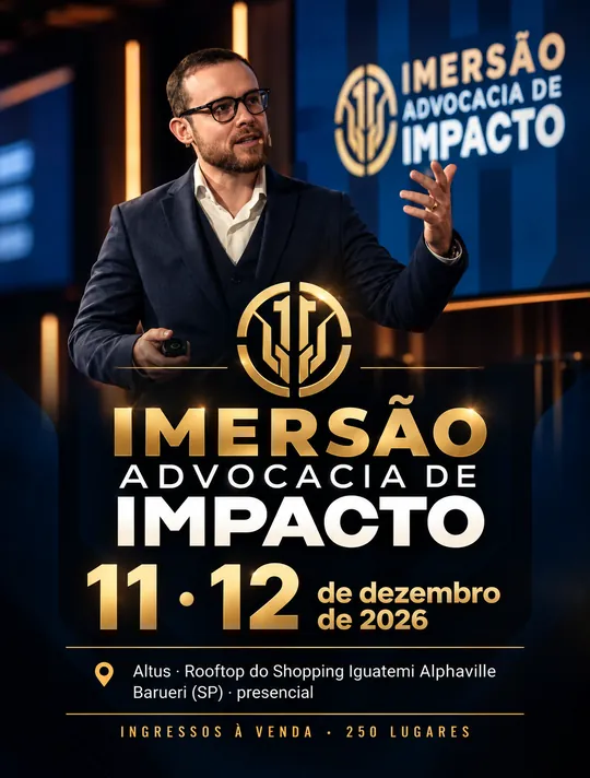 Arte do evento Imersão Advocacia de Impacto